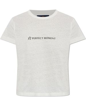 Perfect Moment T-Shirt With Printed Logo - White