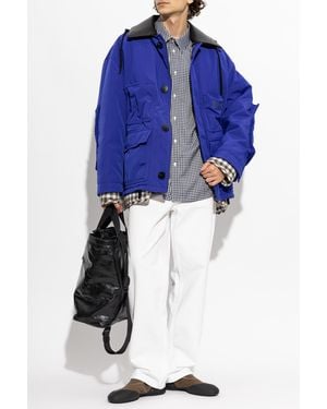 Loewe Insulated Jacket With Sewn-In Logo - Blue