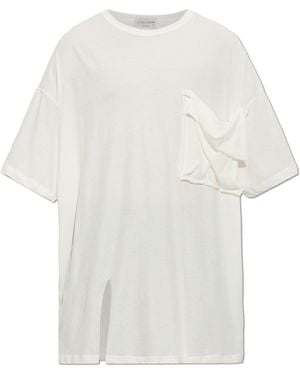 Yohji Yamamoto T-Shirt With Pocket - White