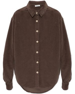 American Vintage Oversize Corduroy Shirt - Brown