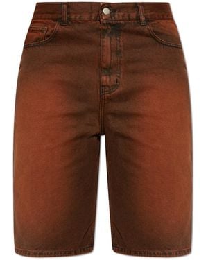 Carne Bollente Denim Shorts - Brown
