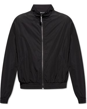 Palm Angels Jacket With Logo - Black