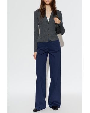 Emporio Armani Wide-Leg Pants - Blue