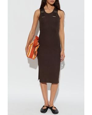 Loewe Dress With A Slit - Red