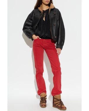 Isabel Marant "Daya Regular" Jeans - Red