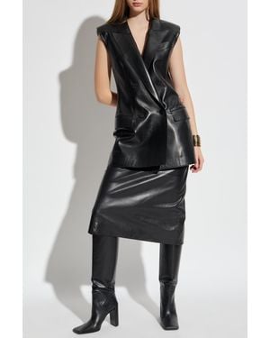 Givenchy Leather Vest - Black