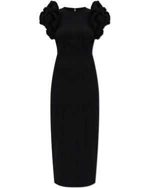 ROTATE BIRGER CHRISTENSEN Dress With Puff Sleeves - Black