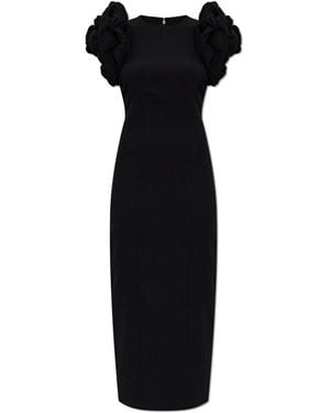 ROTATE BIRGER CHRISTENSEN Dress With Puff Sleeves - Black