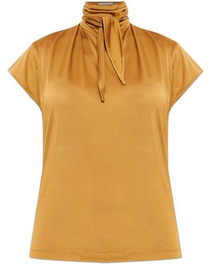Lemaire Top With Decorative Tie - Orange