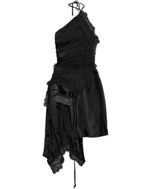 Vetements Dress With A Decorative Neckline - Black