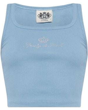 Sporty & Rich Top "Sporty And Rich X Juicy" - Blue