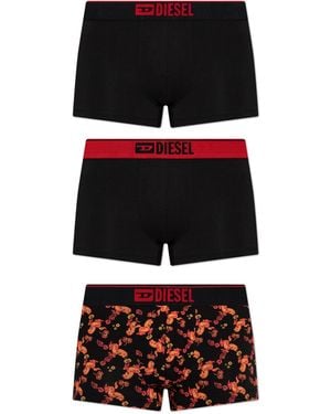 DIESEL Three-Pack Of Boxer Briefs 'Umbx-Damienthreepack' - Black