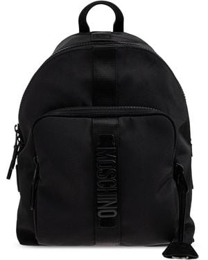 Moschino Backpack With Logo - Black