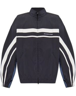 Balenciaga Jacket With A 'Vintage' Effect - Blue