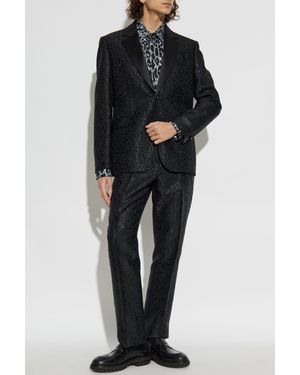 Versace Pants With Lurex Thread - Black