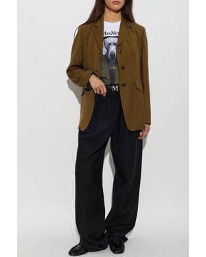 Max Mara Wool Blazer 'Patio' - Blue