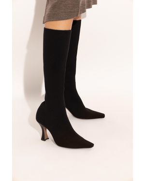 Neous Heeled Boots 'Ran Underknee' - Black