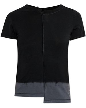 Y-3 T-Shirt With Printed Logo - Black