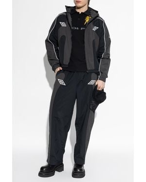 Umbro Nylon Jacket With Embroidered Logo - Black