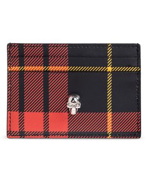 McQueen Leather Card Holder - Red