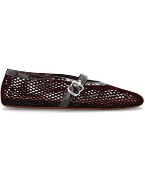Alaïa Velvet Ballet Flats - Red