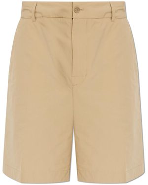 Moncler Shorts With Pockets - Natural
