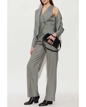 McQueen Wool Blazer - Gray