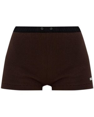 Entire studios Shorts With Logo - Brown