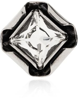 Givenchy Ring With A Shimmering Crystal - Black