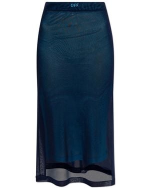 Off-White c/o Virgil Abloh Skirt With Logo - Blue