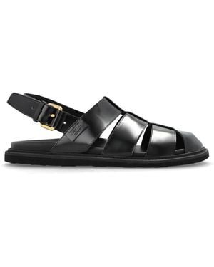 Moschino Leather Sandals - Black