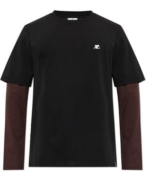 Courreges Long Sleeve T-Shirt - Black