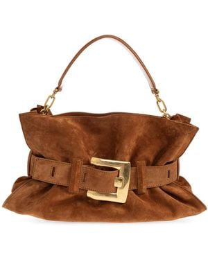 Balmain "Anthem Medium" Hand Bag - Brown