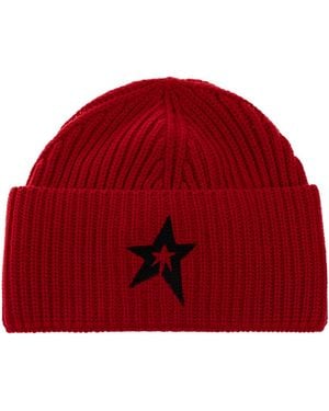 Perfect Moment Wool Beanie With Logo - Red