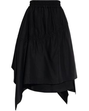 Y-3 Skirt With Topstitching - Black