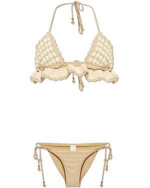 Zimmermann Two-Piece Swimsuit With Lurex Thread - Metallic