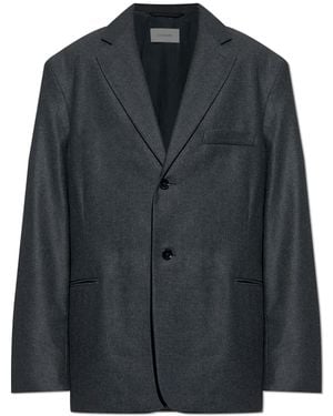 Lemaire Blazer With Open Lapels - Black