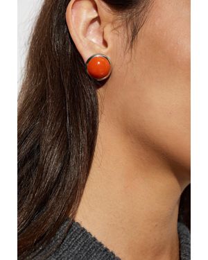 Marni Brass Earrings - Brown