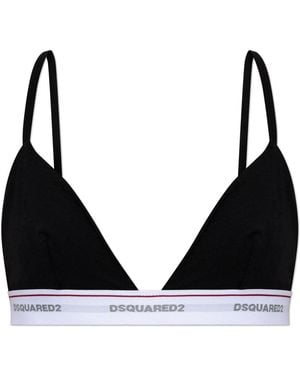 DSquared² Bra With Logo - Black