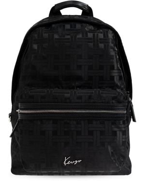 KENZO Backpack With Logo - Black