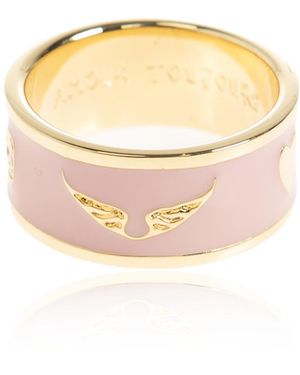 Zadig & Voltaire Engraved Ring - Pink