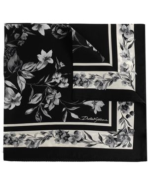 Dolce & Gabbana Silk Scarf - Black