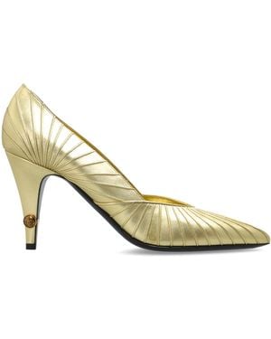 Versace "Heeled Shoes 'Gianni' - Metallic