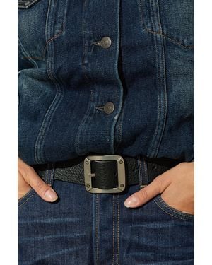 Acne Studios Leather Belt - Blue