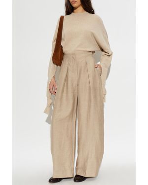 Jacquemus Wool Sweater 'Fiocco' - Natural