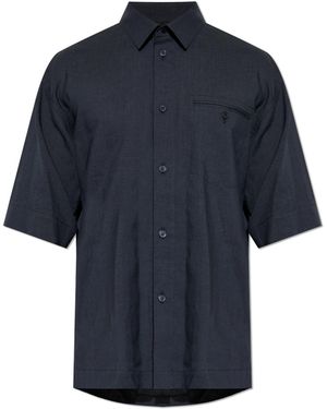 Homme Plissé Issey Miyake Shirt 'Pl Ramie' - Blue