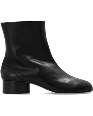 Maison Margiela Heeled Ankle Boots With 'Tabi' Cut-Out - Black