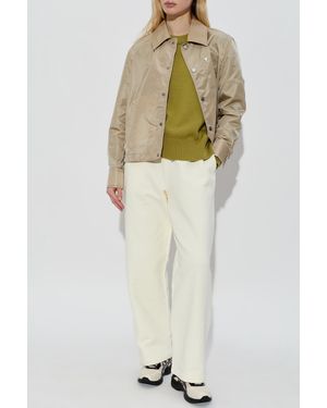 Ami Paris Jacket With Pockets - White
