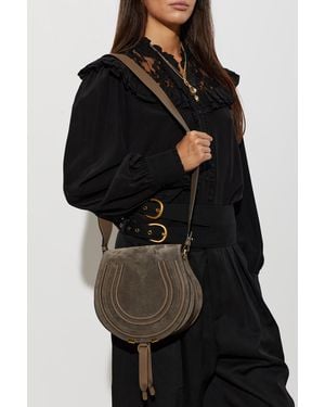 Chloé Suede Bag 'Marcie' - Black