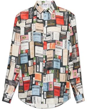 Moschino Silk Shirt With Print - White